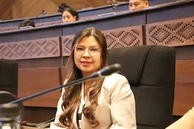 La diputada Diana Romero, esposa del vicepresidente Edmand Lara.