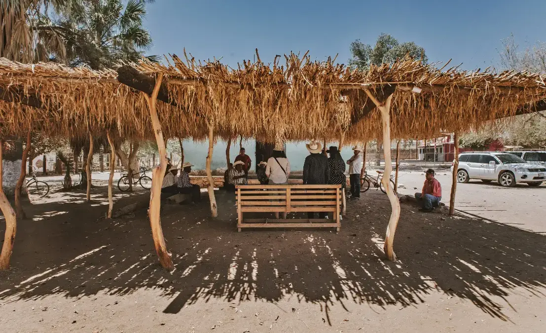 Un pueblo pesquero Yaqui a orillas de la Bahía de Guásimas.