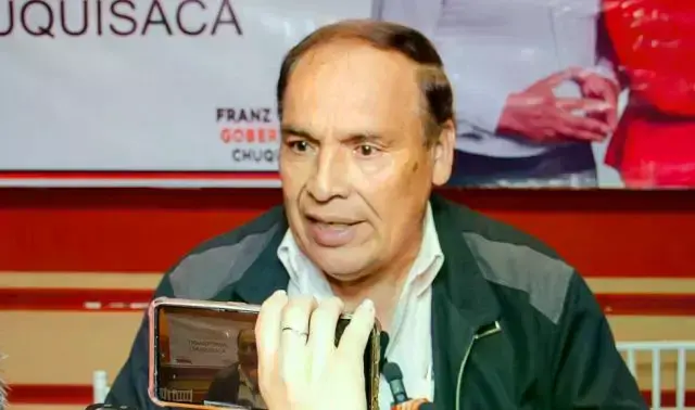 El candidato a la Gobernación de Chuquisaca, Franz García.
