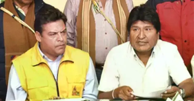 Luis Revilla y Evo Morales en una imagen tomada el 29 de enero de 2019