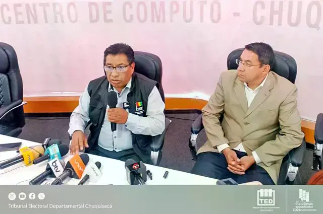 Favio Chacolla, presidente del TED Chuquisaca.