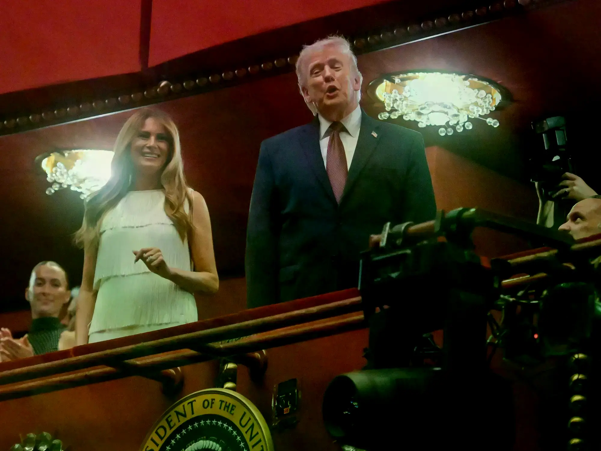 Melania y Donald Trump en el Kennedy Center