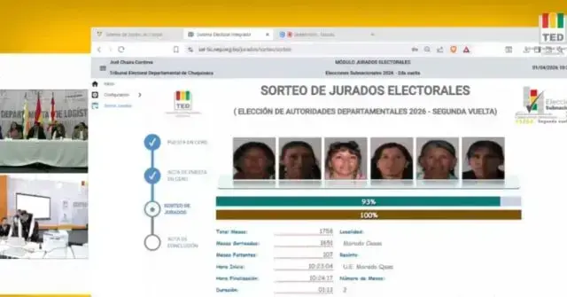 Sorteo de jurados en Chuquisaca