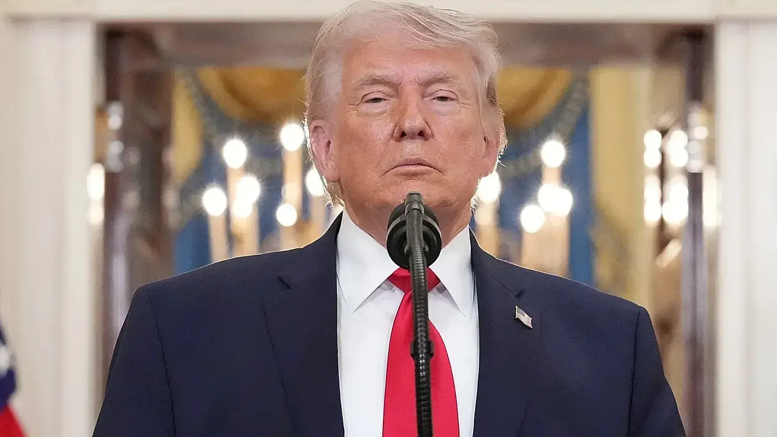 El presidente Donald Trump habla sobre la guerra de Irán desde la Casa Blanca.