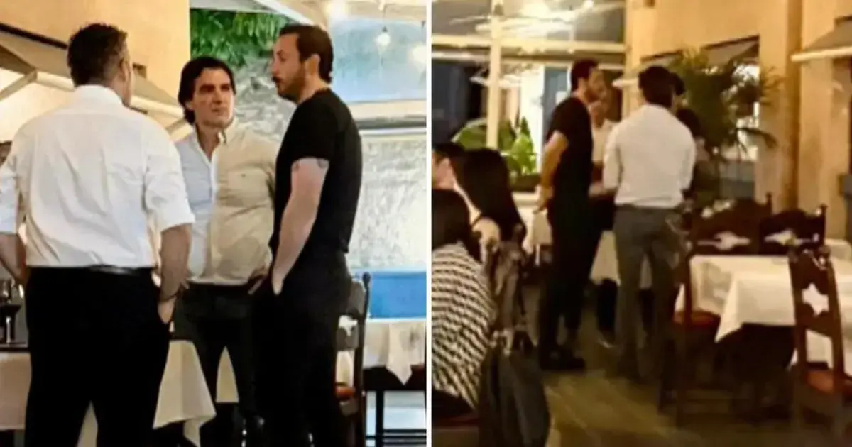 Fotograma del video que muestra a Juan Pablo Velasco y Carlos Manuel Saavedra conversando.