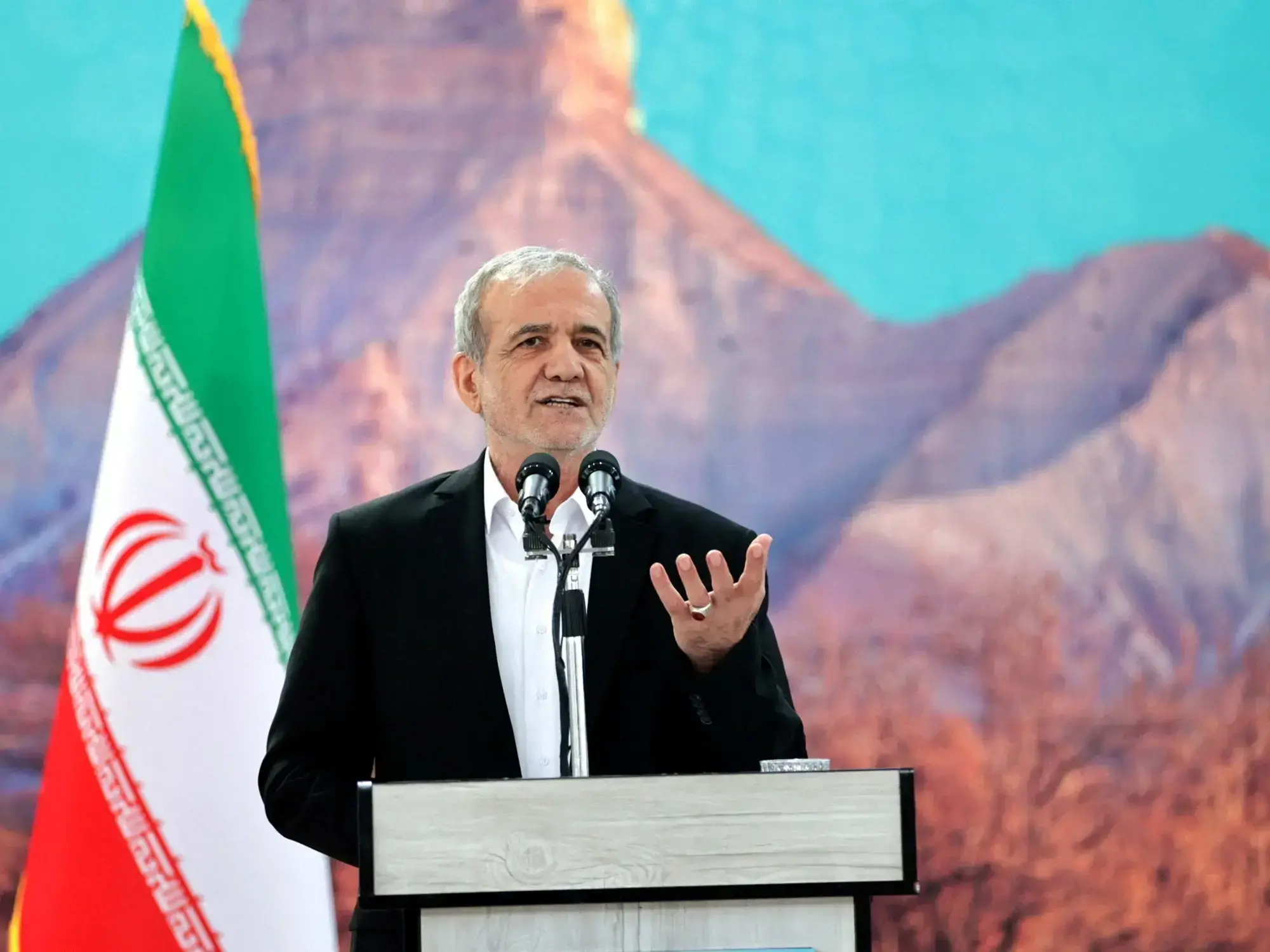 Presidente de Irán, Masoud Pezeshkian.