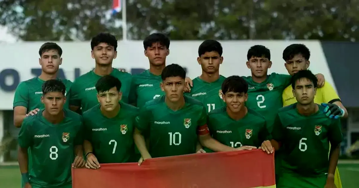 Foto de la selección boliviana sub-17.
