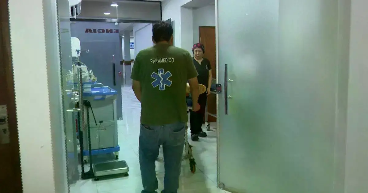 El hombre fue atendido en una clínica privada