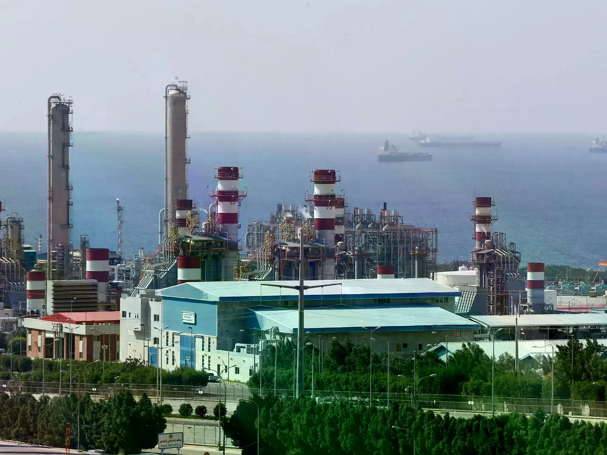 Refinería petroquímica de Asaluyeh en el sur de Irán.