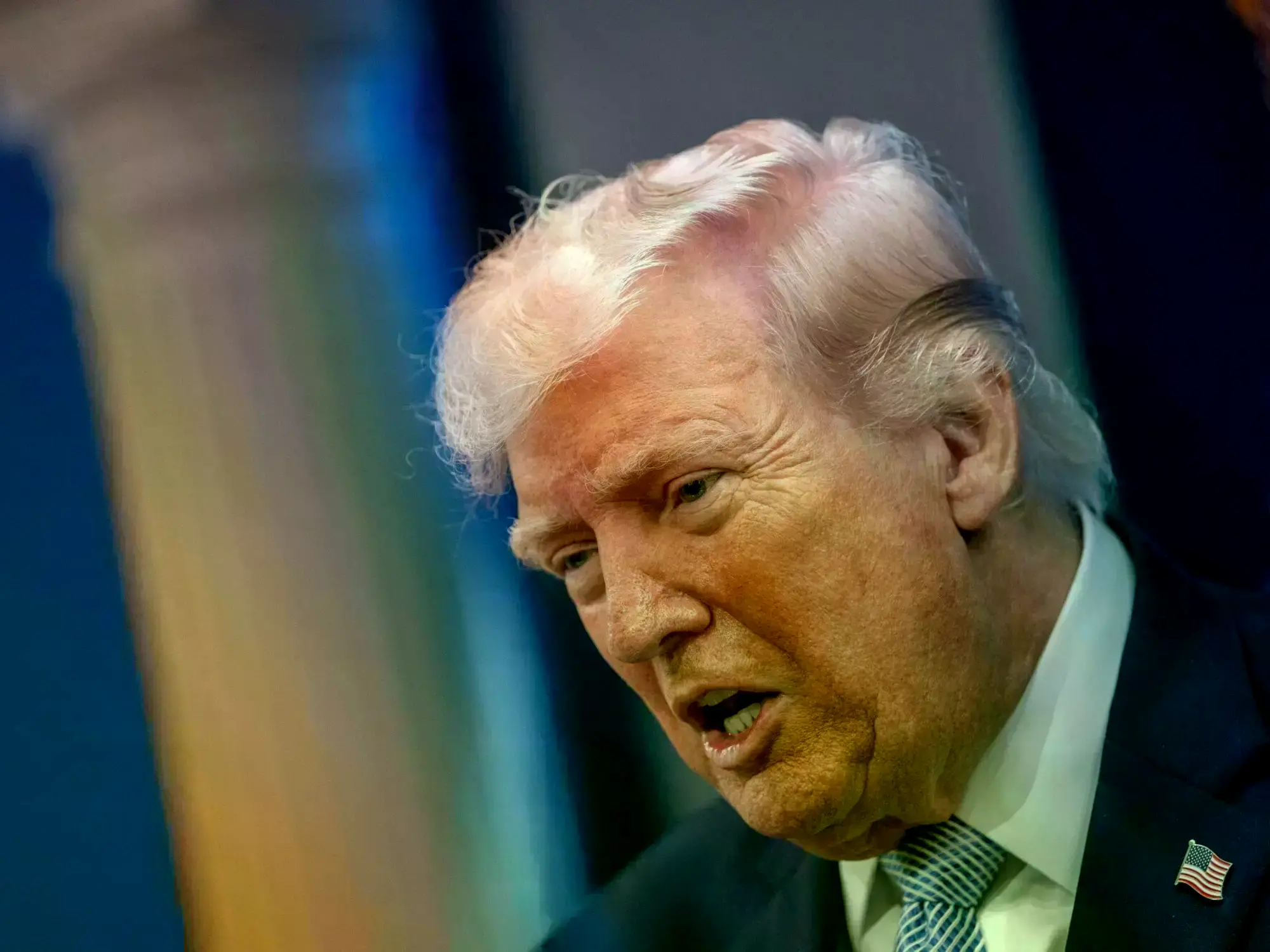 El presidente estadounidense Donald Trump durante una conferencia de prensa en la Casa Blanca.