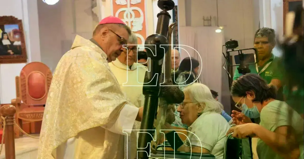 Fieles participaron en la misa dedicada a enfermos y personas con discapacidad