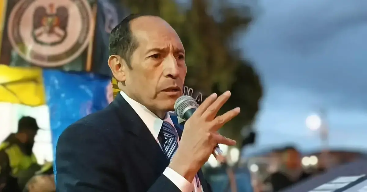 El viceministro de Seguridad Ciudadana, Rolando Montaño, en un acto público.