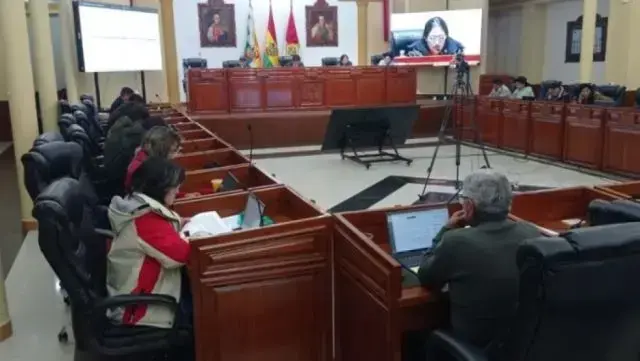 El pleno de la Asamblea Legislativa de Potosí.