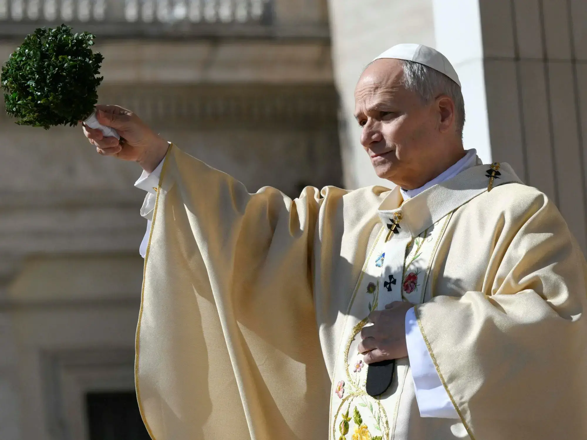El papa León XIV durante una celebración.