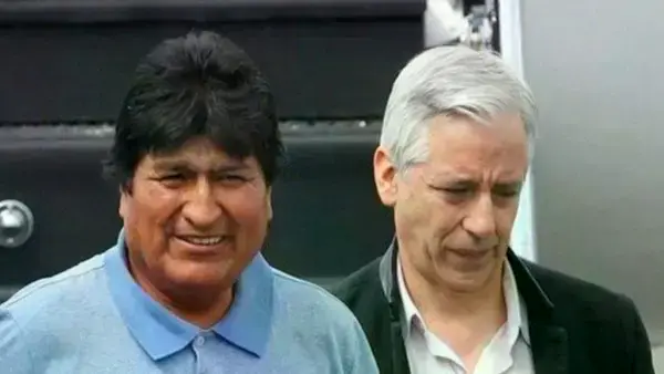 Evo Morales y Álvaro García Linera cuando eran gobierno.
