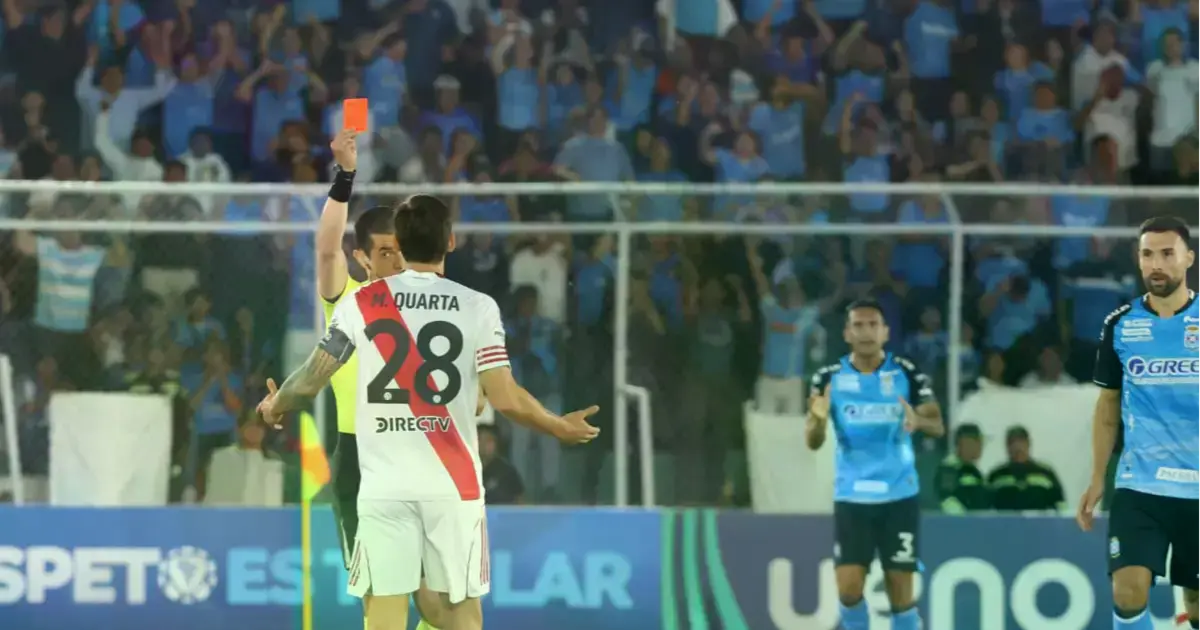 Martínez Quarta se perderá el segundo partido de River ante Carabobo en el Monumental.