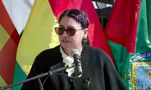 La alcaldesa de El Alto, Eva Copa.