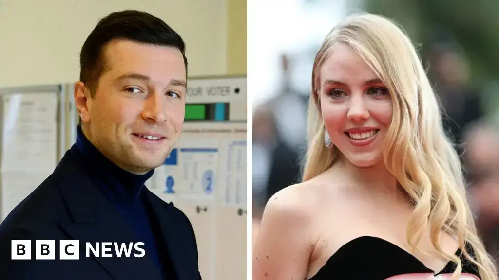 Jordan Bardella y la princesa María Carolina de Borbón-Dos Sicilias en una imagen publicada por Paris Match.