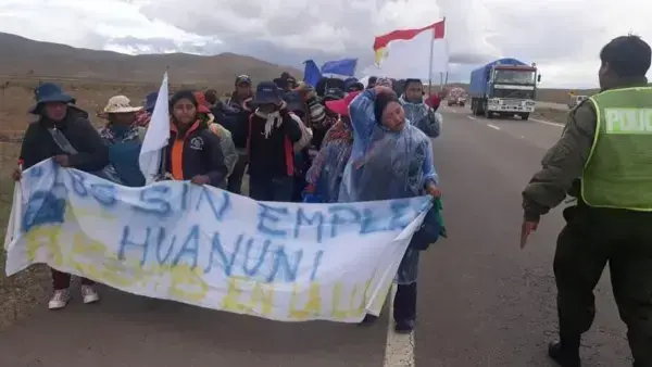 Desocupados de Huanuni.