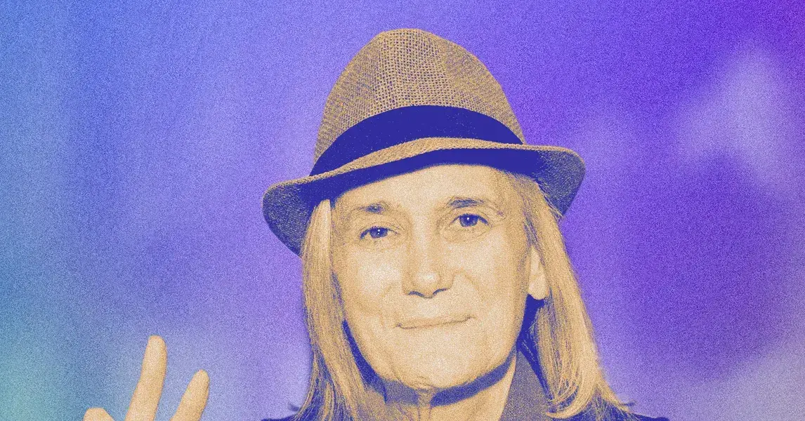 Retrato de la periodista Amy Goodman.