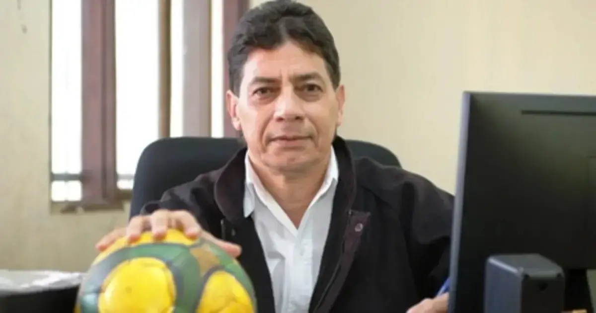 Pedro Saucedo, presidente de la Comisión de Árbitros de la FBF.