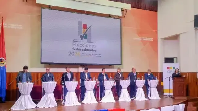 El debate de candidatos a la Gobernación de Chuquisaca.