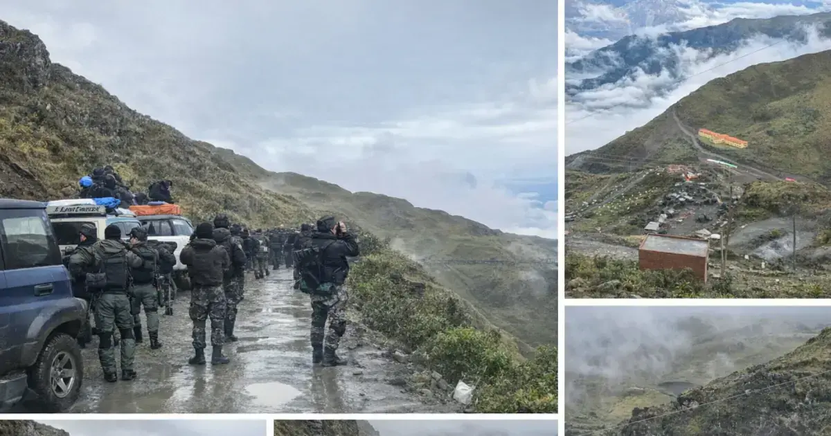 La imágenes de la intervención policial en Sorata, donde actuaron grupos armados, según la AJAM.