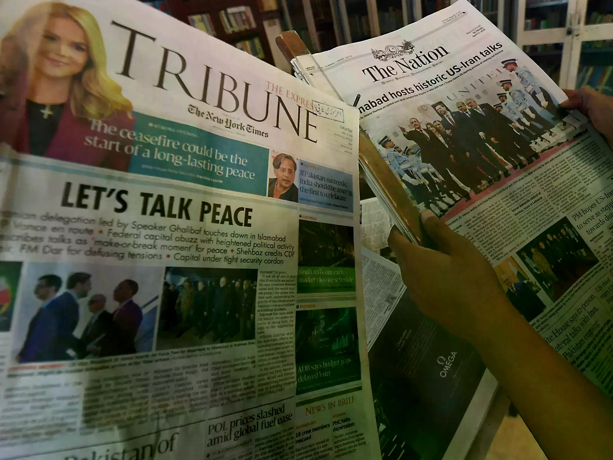 Los diarios de Pakistán muestran la expectativa por la negociación de paz.