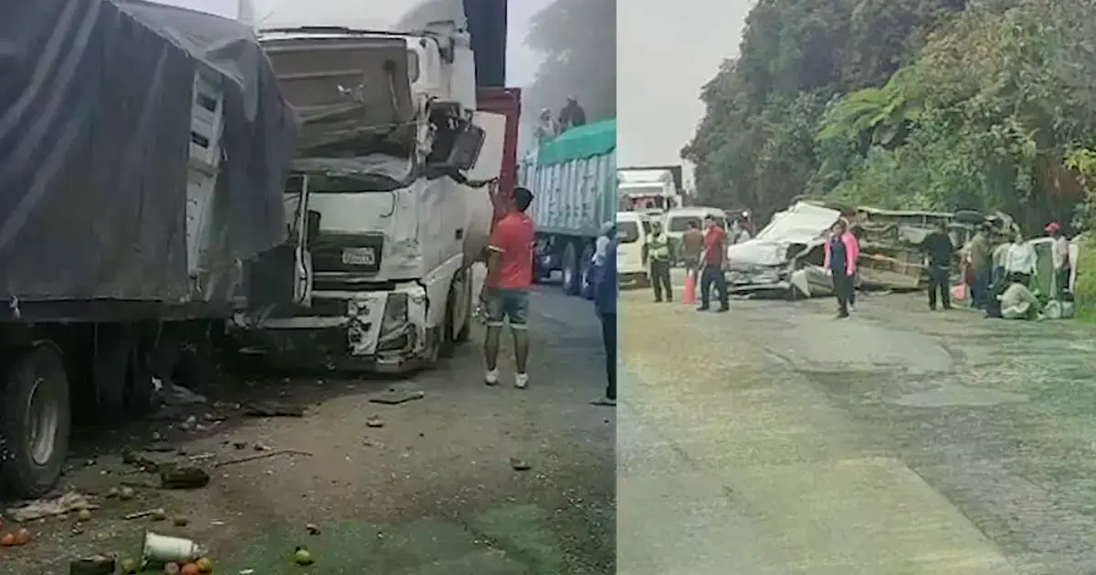 Captura de video del lugar del accidente.