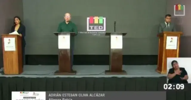 Captura de pantalla del debate en Tarija.