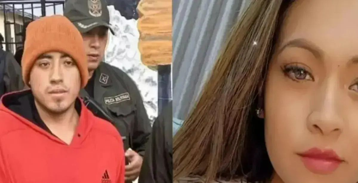 El acusado Joel P. y la joven Odalys Vaquiata.