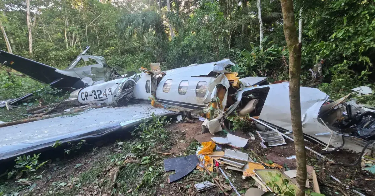 Aeronave siniestrada en el Tipnis.