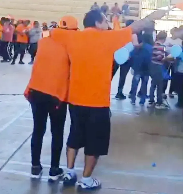 Una imagen de la grabación que circula en redes sociales.