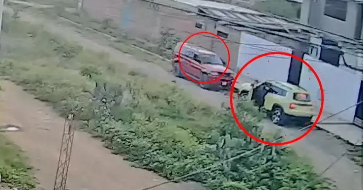 Cámara de seguridad captó el robo agravado.