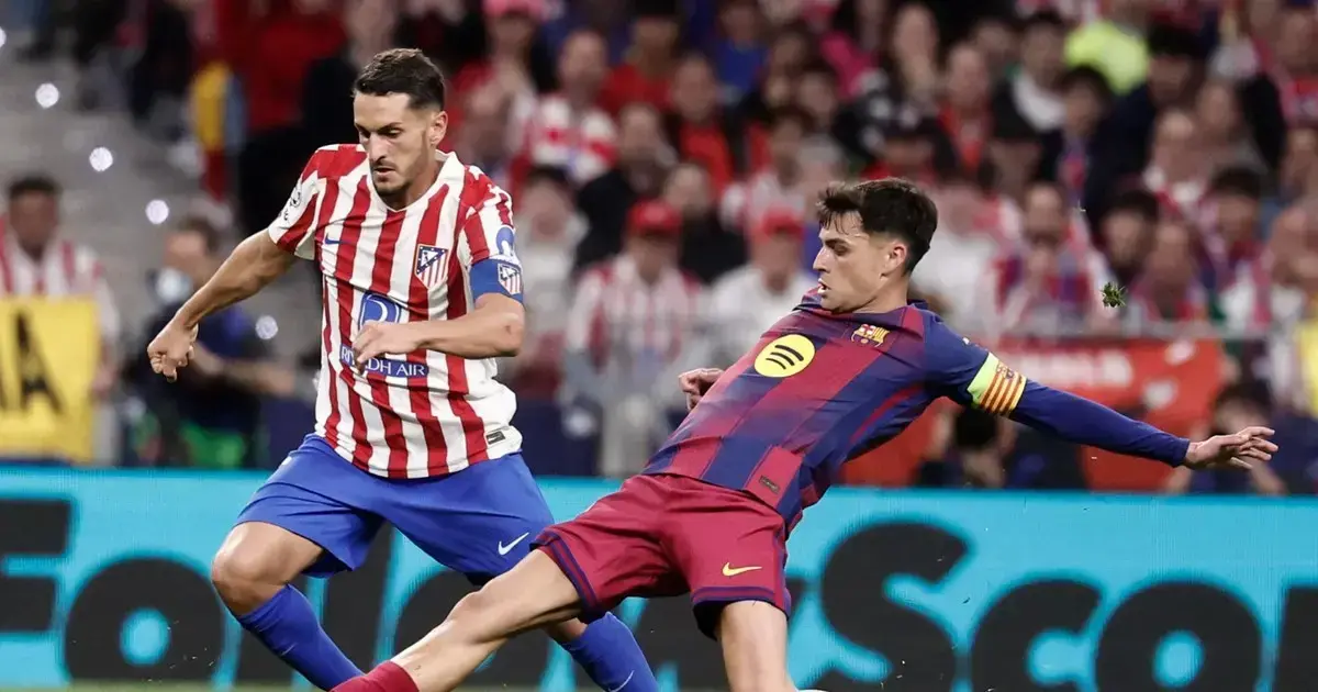 Incidencias del partido en el estadio Metropolitano.