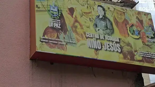 Frontis del centro de acogida Niño Jesús.