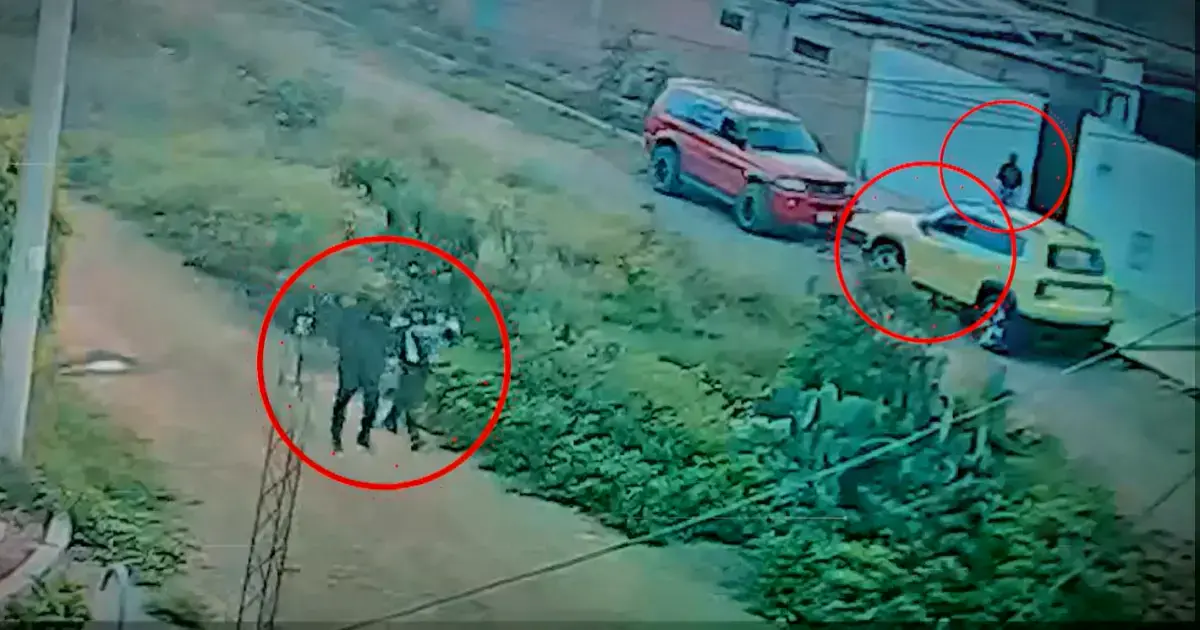 Los delincuentes fueron captados por cámaras de seguridad