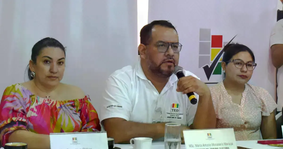 Tribunal Electoral Departamental (TED) de Santa Cruz.
