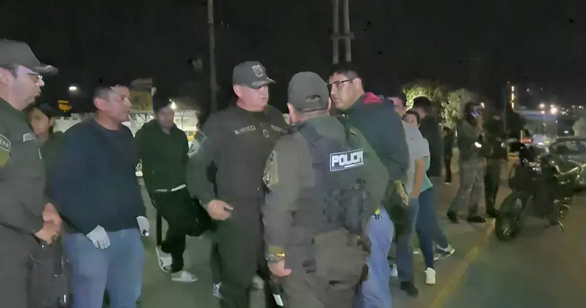 Personal policial realizó un rastrillaje por la zona.