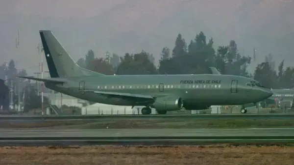 Uno de los aviones Boeing 737 de la Fuerza Aérea de Chile (FACh).