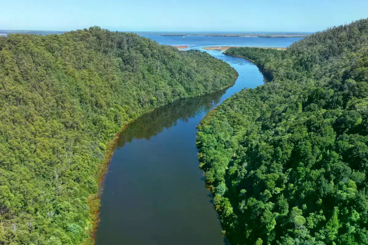 Trabajos históricos en la mina Mount Lyell, cerca de Queenstown, Tasmania.