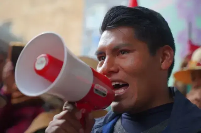 El excandidato del Nueva Generación Patriótica (NPG), René Yahuasi.