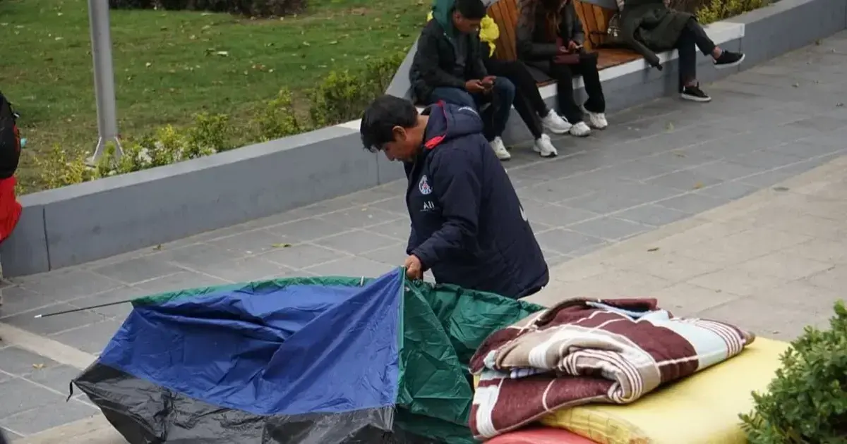 Edificio central del Tribunal Supremo Electoral en la plaza Abaroa de La Paz.