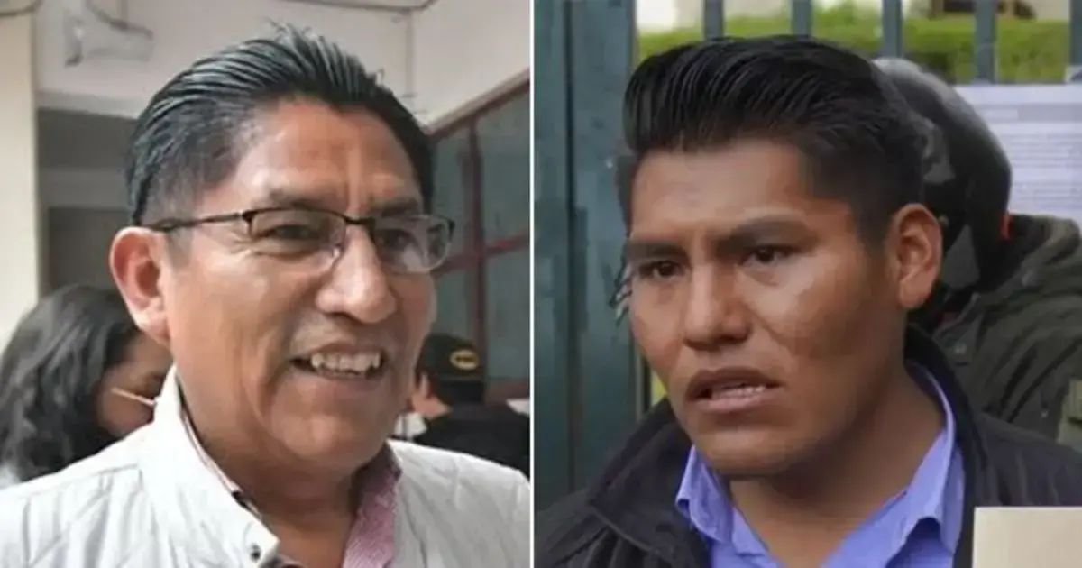 Félix Patzi y René Yahuasi.