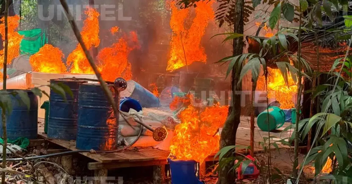 Operativo de Umopar destruyó un laboratorio de droga