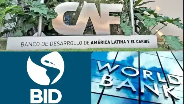 Los tres organismos multilaterales que otorgaron préstamos a Bolivia.