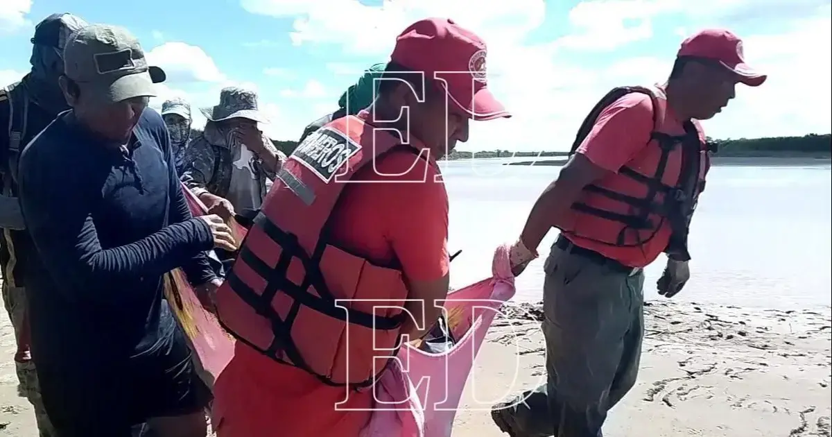 Operativo por la búsqueda de un padre e hijo que fueron arrastrados por el río Grande