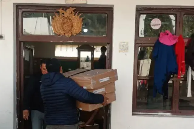 La distribución de maletas electorales en Chuquisaca.