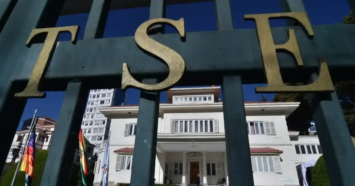 Edificio del Tribunal Supremo Electoral en La Paz.