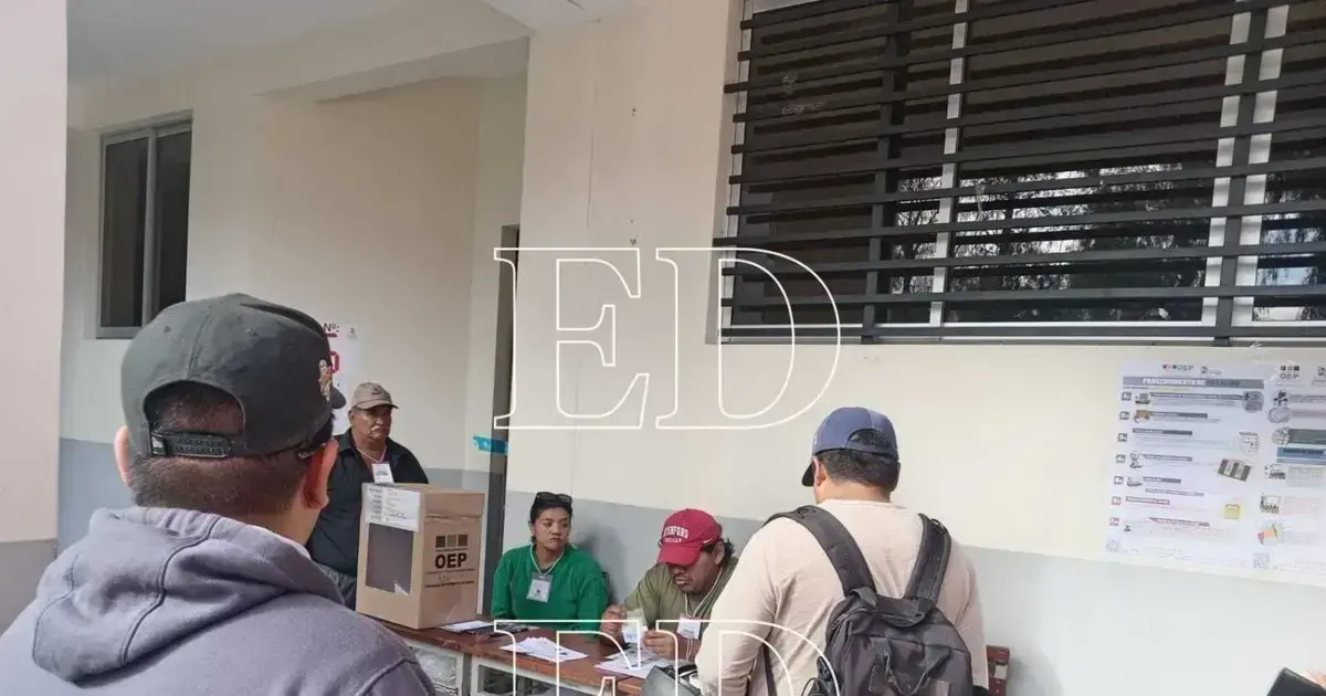 Las elecciones de segunda vuelta en Tarija se desarrollan con tranquilidad.